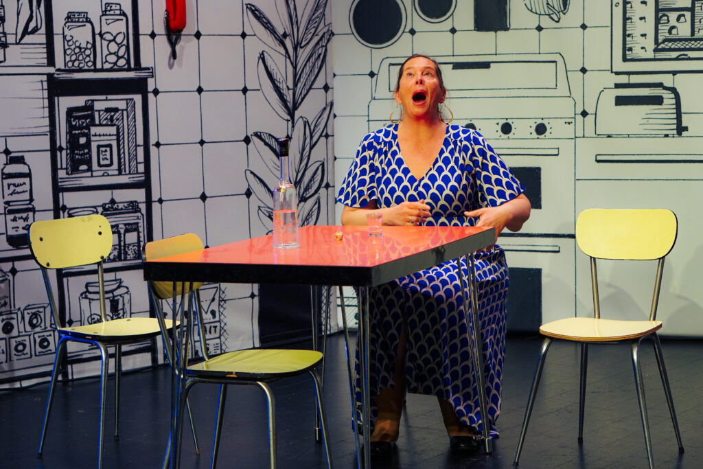 Muriel Darras dans Cuisine et Dépendances d'Agnès Jaoui et Jean-Pierre Bacri. Photo Claire Gontaud