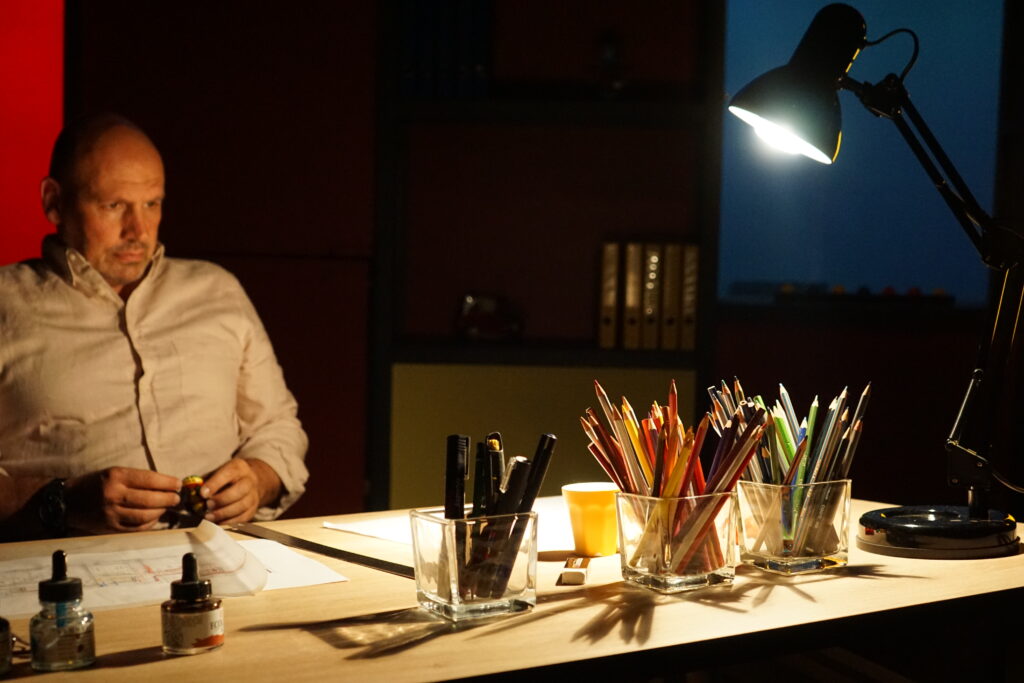 Laurent Collombert dans Cravate Club. Photo : Claire Gontaud