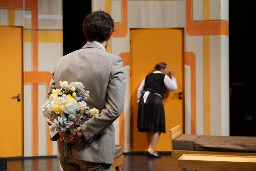 Loïc Carcassès et Muriel Darras dans Oscar. Photo : Claire Gontaud